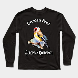 Garden Bird European Goldfinch Long Sleeve T-Shirt